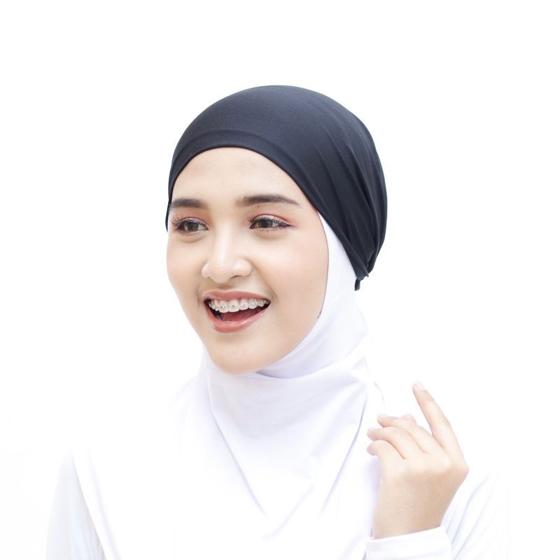 Inner Ciput Bandana Basic Kaos Jersey Karet Hijab