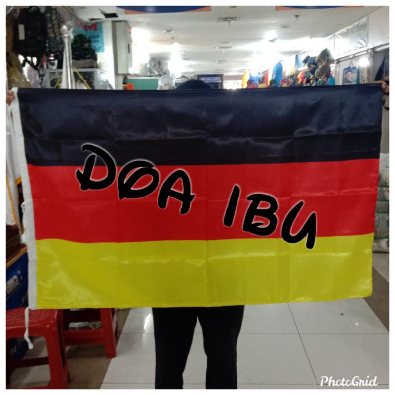 

best seller bendera JERMAN bahan satin 90cm x 135cm