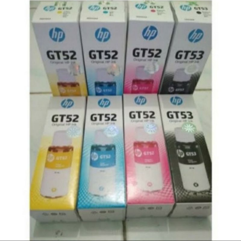 Tinta HP GT53 black +GT52 colour 4 warna HP DeskJet GT5810 - GT 5820 - HP 315 - HP 415