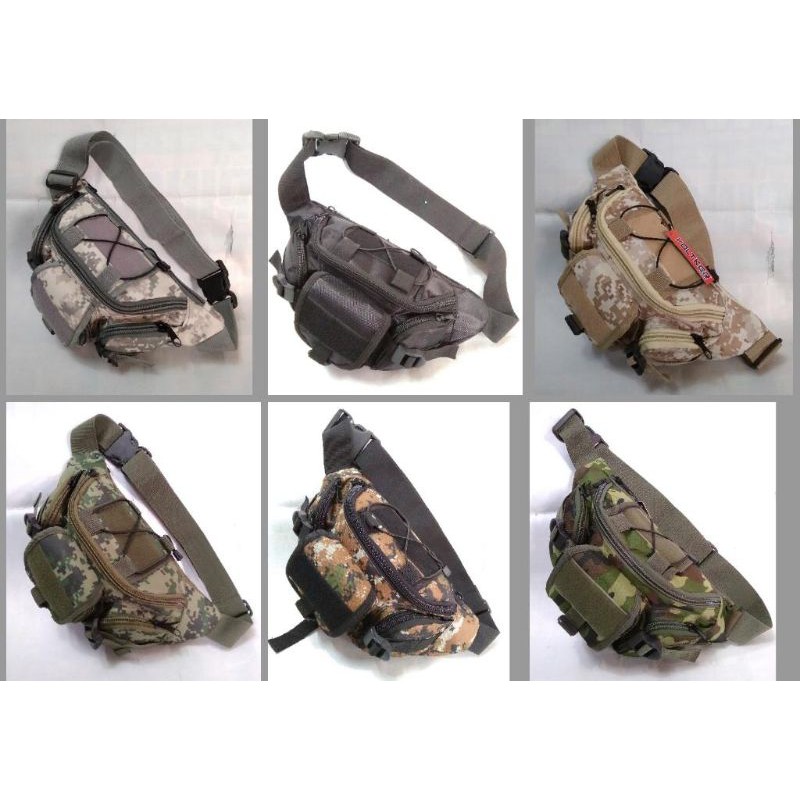 Waistbag Pria Army Tactical Waterproof