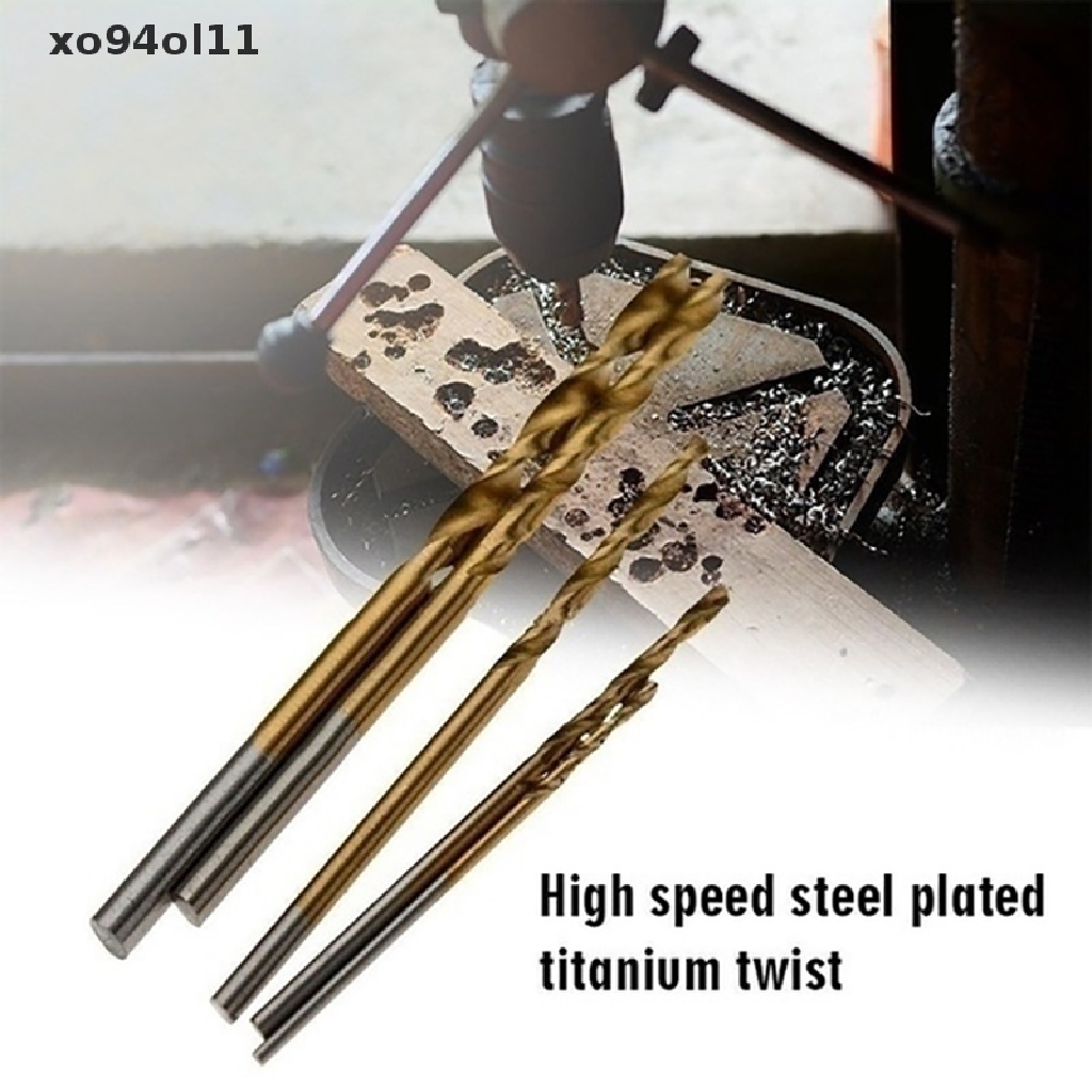 Set 100 / 50pcs Mata Bor Dengan Bahan HSS High Speed Steel Lapis Titanium