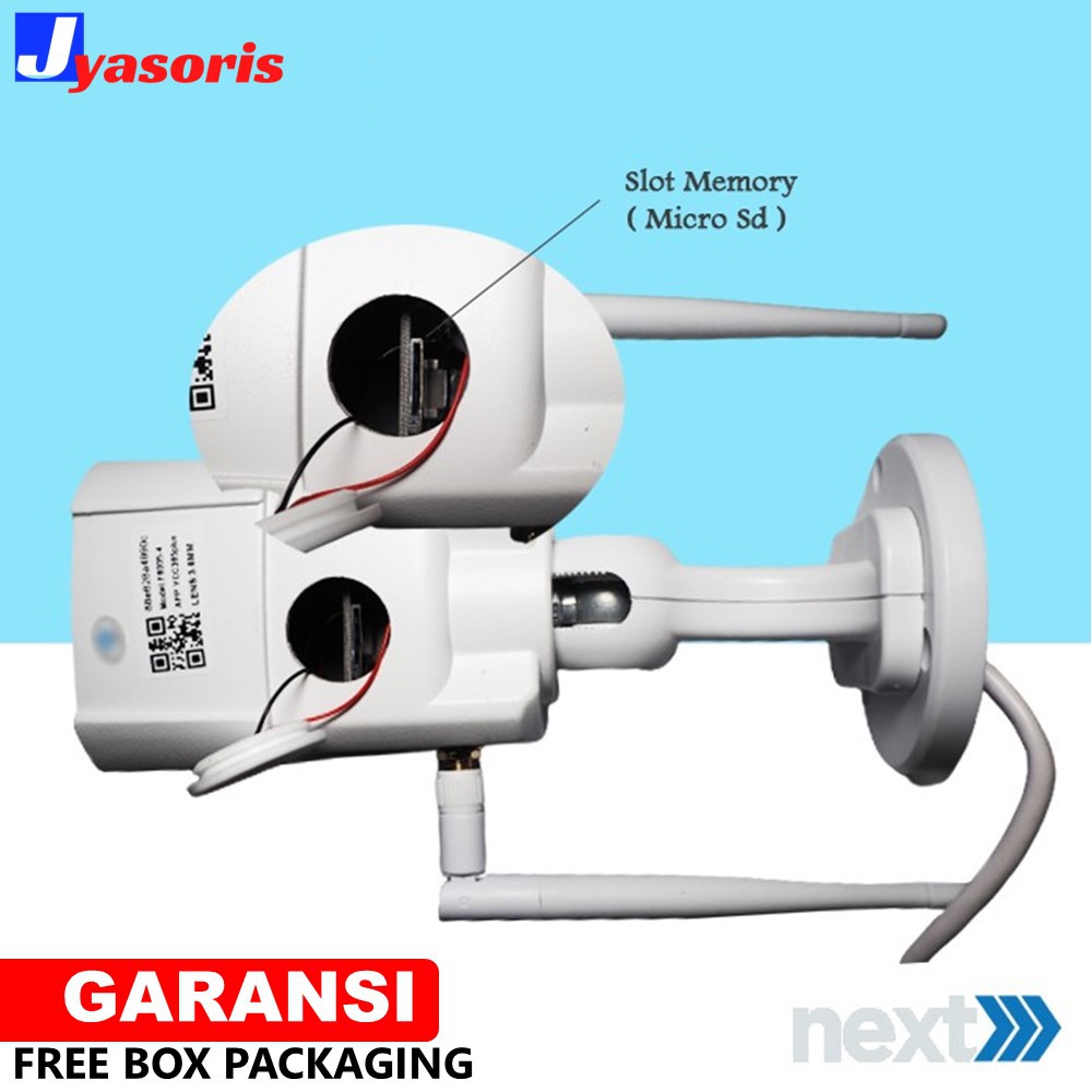 KAMERA CCTV OUTDOOR WIFI IP CAMERA CCTV PENGINTAI MURAH WATERPROOF WIRELESS PENGINTIP FULL HD JS122