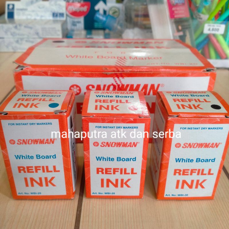 

Refil Spidol Whiteboard, Tinta Spidol Papan Tulis Snowman Murah Grosir