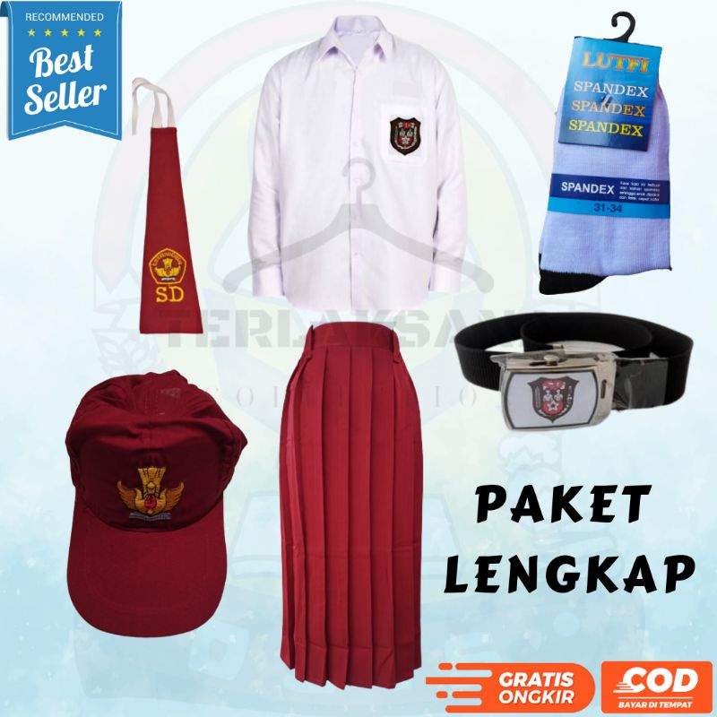 SERAGAM SD PEREMPUAN LENGKAP Set Seragam SD paket Lengkap