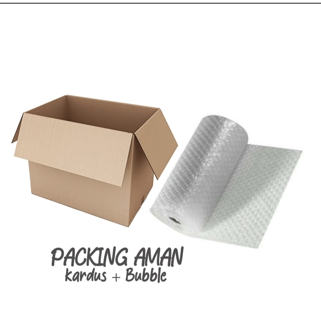 

PACKING TAMBAHAN KARDUS + EXTRA BUBBLE WRAP