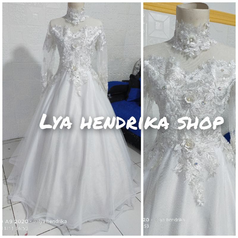 Baju pre wedding putih bersih 3D