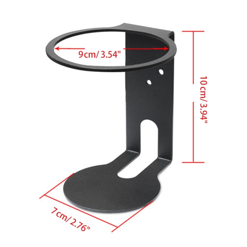 Bracket Dudukan Dinding Speaker BT Bahan Aluminium Alloy Untuk Flip 5bolak Balik6 Speaker, Hitam