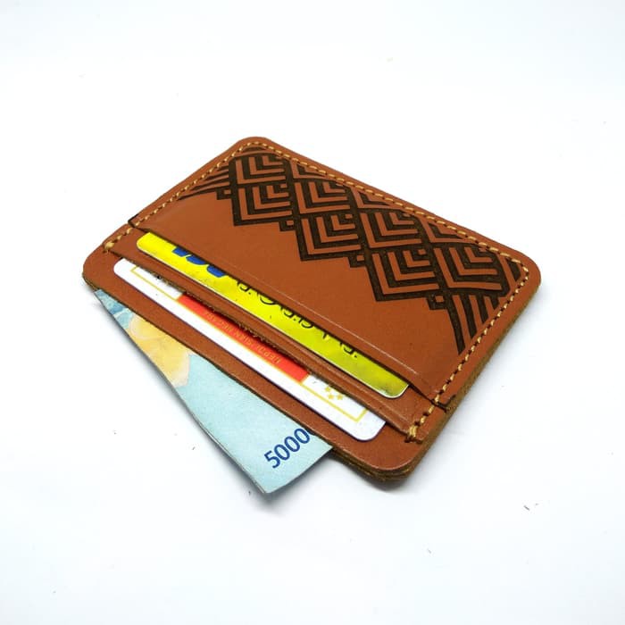 dompet kartu e-money e-toll kulit asli motif grafir laser - PHWL344