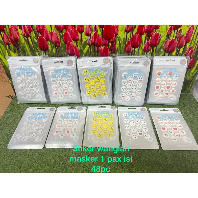 

Sticker Lucu Pengharum Wewangian Masker Isi 48 Pcs