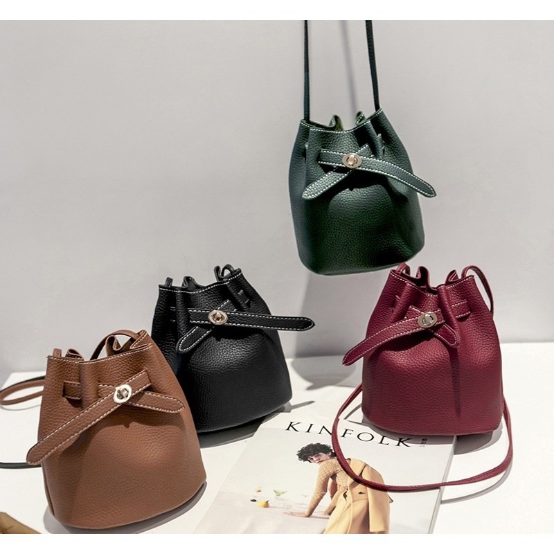TAS SERUT SLING SHOULDER BAG DRAWSTRING BUCKET BAG TAS SELEMPANG IMPORT