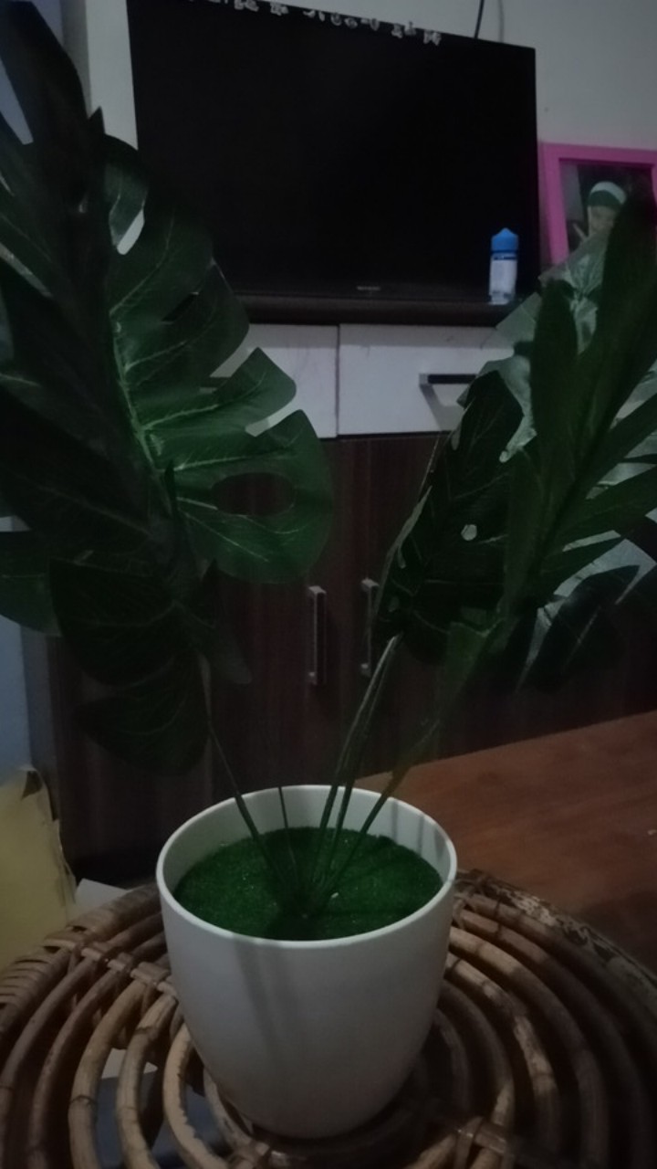 Vas Bunga Plastik Dengan Busa Dan Lumut Vas Bunga Dekorasi Vas Plastik Vas Bunga Oval