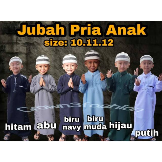 Jubah Anak Pria Terbaru / Gamis Anak Laki 10 11 12