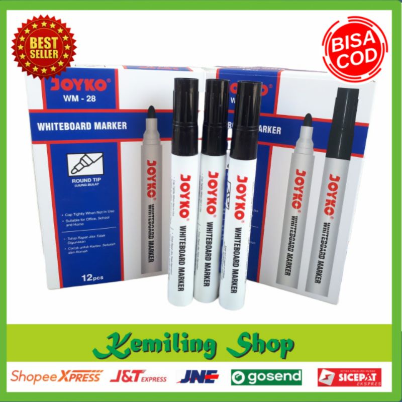 

Spidol Joyko Whiteboard dan Permanet