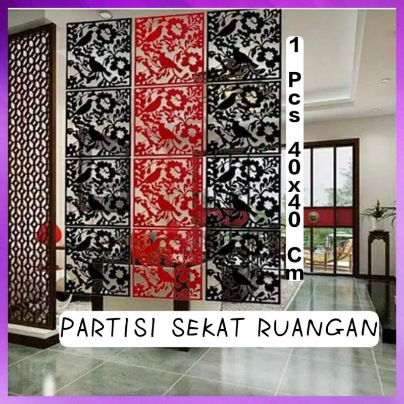 DEKORASI PARTISI SeKAT RUANGAN SALE VINTAGE DESIGN TERBARU TIRAI GANTUNG PENYEKAT RUANGAN