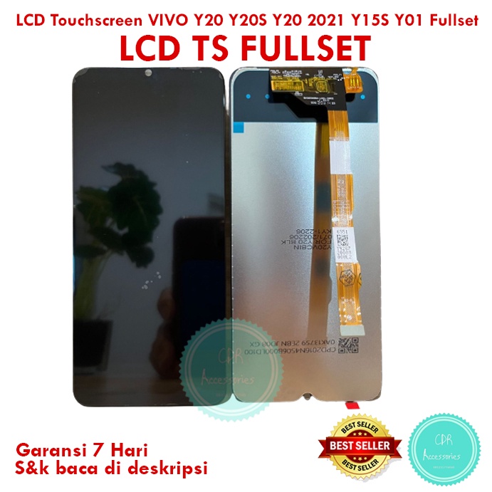 LCD Touchscreen VIVO Y20 Y20S Y20 2021 Y15S Y01 Fullset