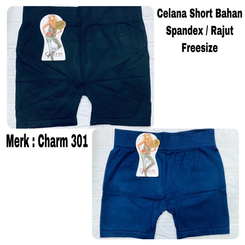 Celana Short | short pants dalaman CHARM 301 Bahan Spandex/Rajut Freesize