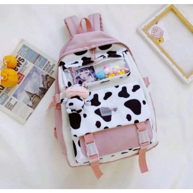Raidstore93_ Tas ransel motif kombinasi/Tas ransel sekolah terbaru