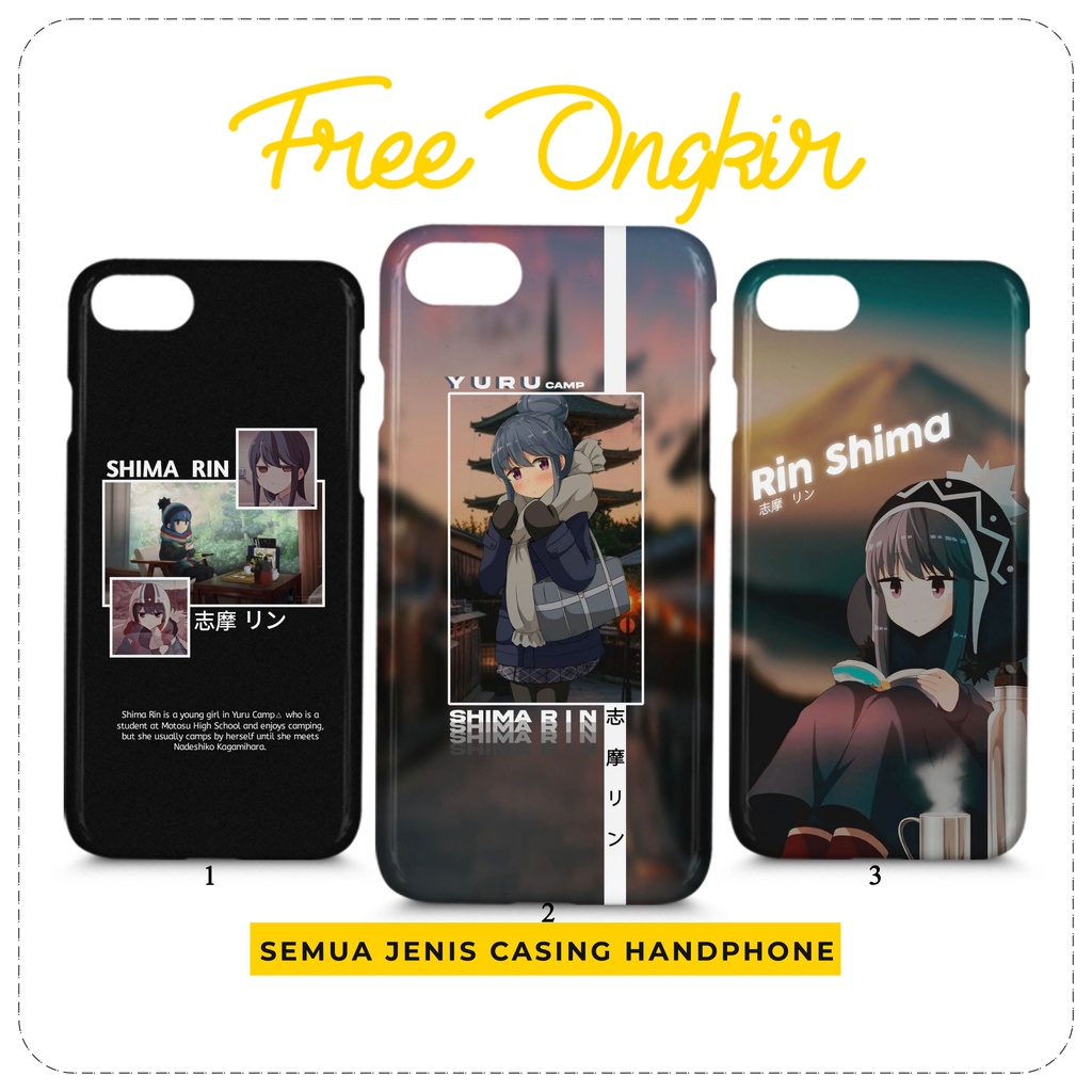 Case Yuru Camp Rin Shima Casing Custom HP All Type
