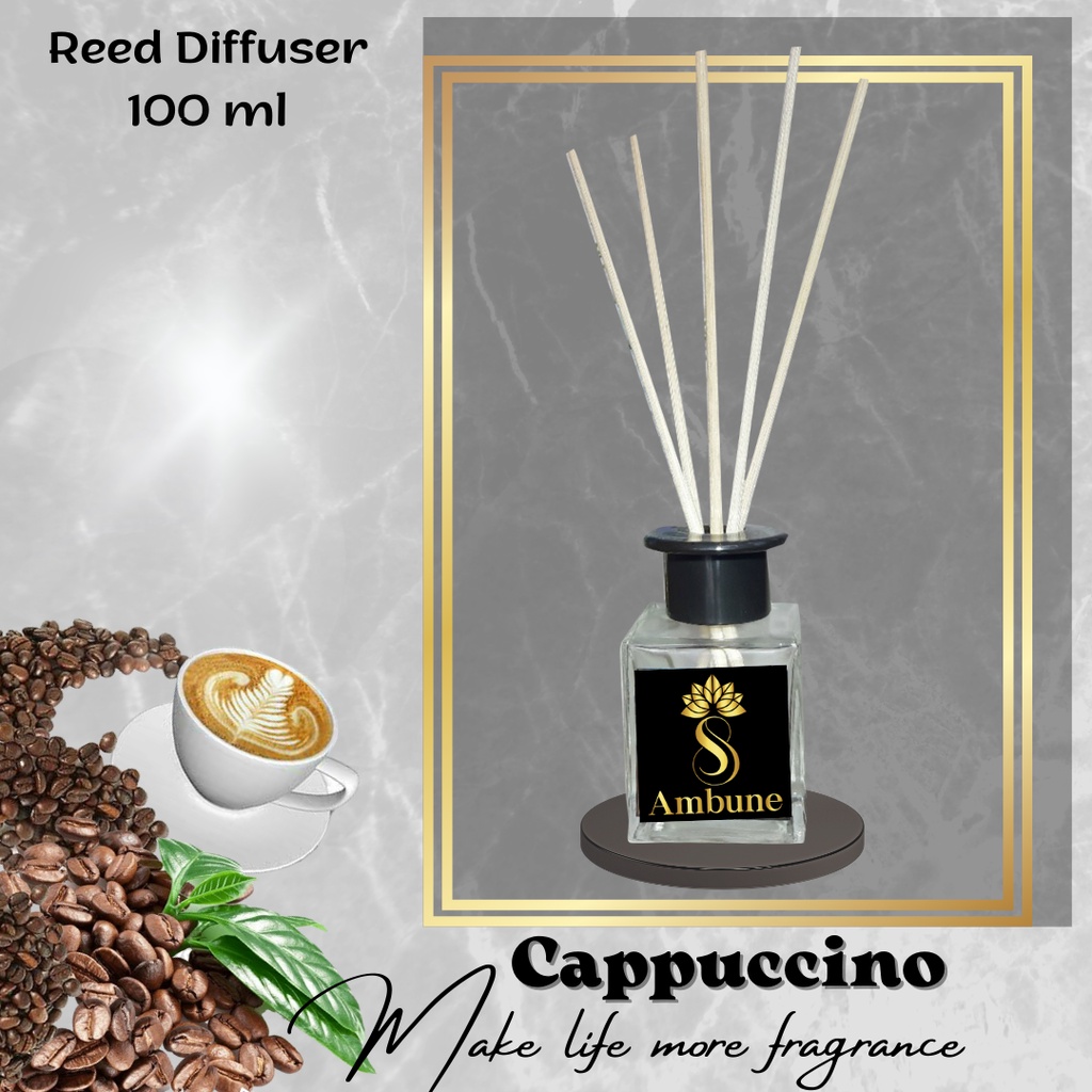 Reed Diffuser Cappuccino Pengharum Ruangan 100 ml Ambune