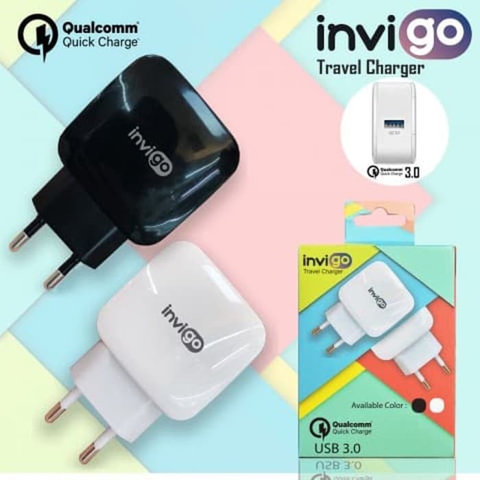 Invigo Quick Charge Qualcomm 3.0 Fast Charging Android Samsung Charger