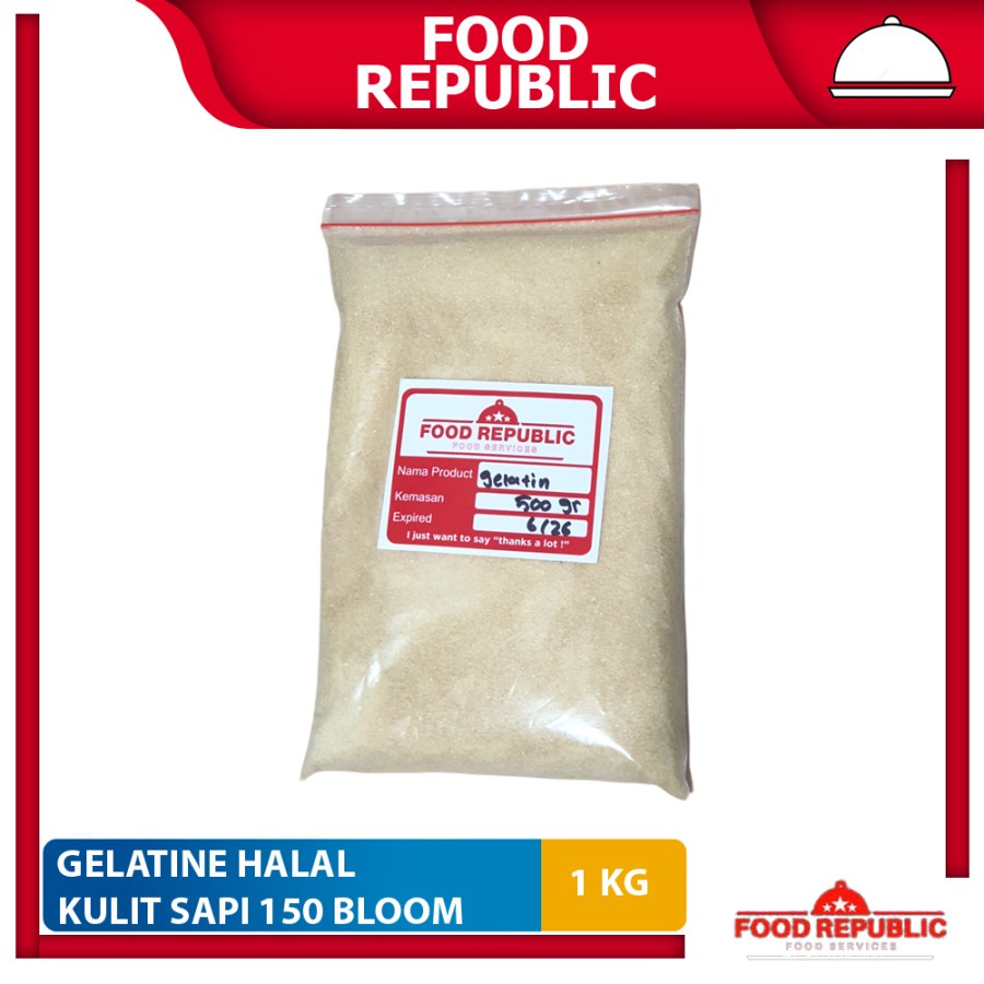 

GELATINE BUBUK 1 KG HALAL - GELATIN POWDER