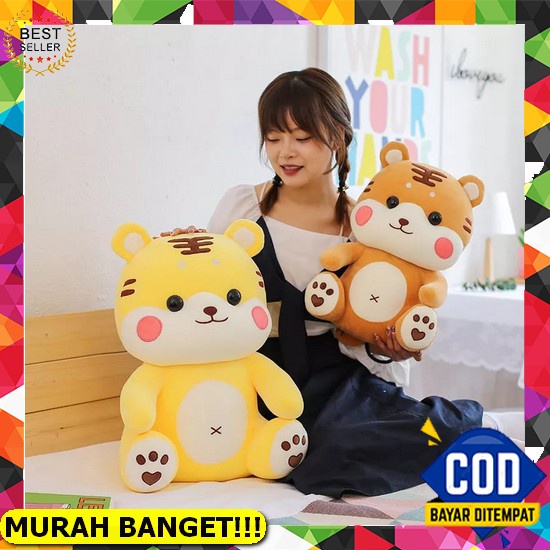 Paket Hemat Murah Bantal Dan Guling Boba Boneka Boba Bisa Nyala Led Murah Boneka Tiger Harimau Lucu 