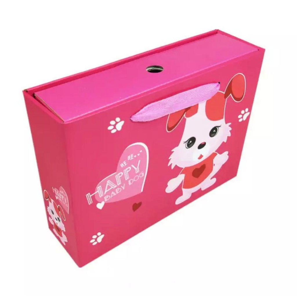 YBSS Kotak Hadiah Bayi Baru Lahir Gift Box Bayi Gift Box Natal Hadiah Ulangtahun 5010-PINK BABY DOG