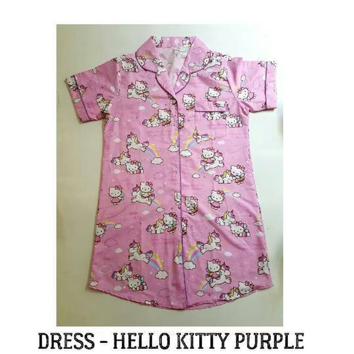 Daster Wanita - Hello Kitty Melody Dress Pajamas Murah