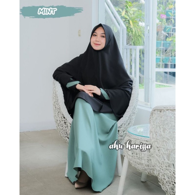 CUCI GUDANG Set Syar'i Aliyah itycrep free cadar ORI Aku Karissa. via JNE/J&T