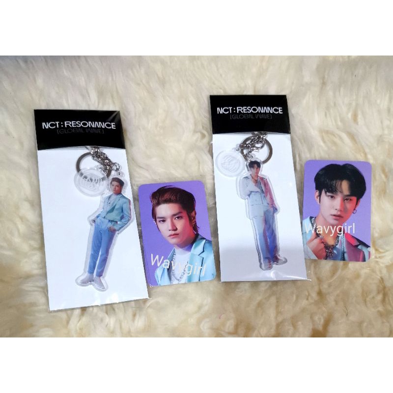 Taeyong acrylic keyring resonance beyond live merch set photocard pc nct