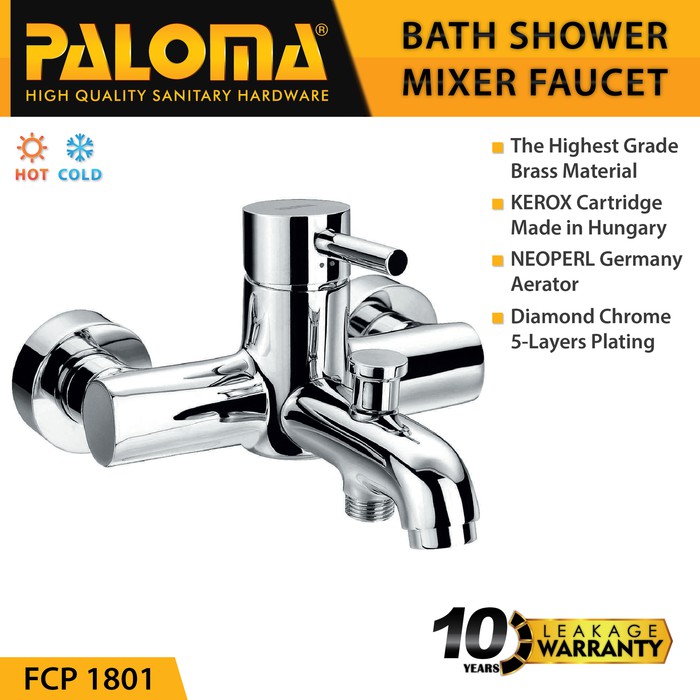 PALOMA FCP 1801 Keran Mixer Bathtub Shower Mandi Panas Dingin Kran Air