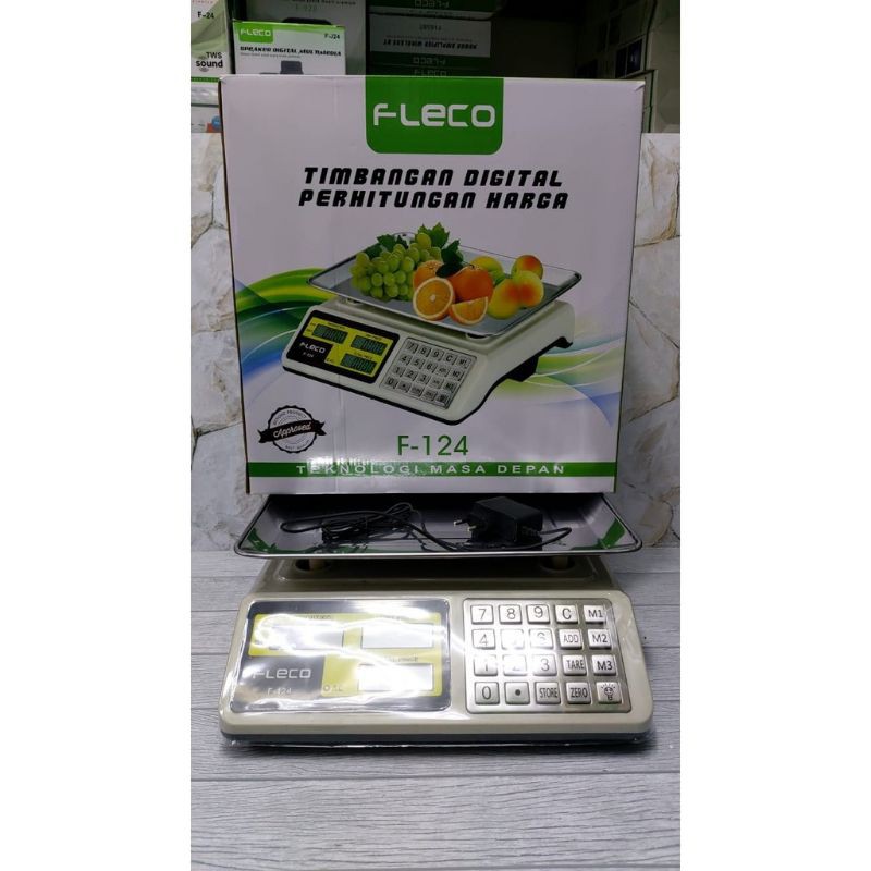 TIMBANGAN DIGITAL BUAH SAYUR , DAGING &amp; LAUNDRY 30 KG  FLECO F-124