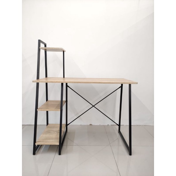 Meja Kantor Fais Hitam Meja Kerja Selma Meja Belajar Selma