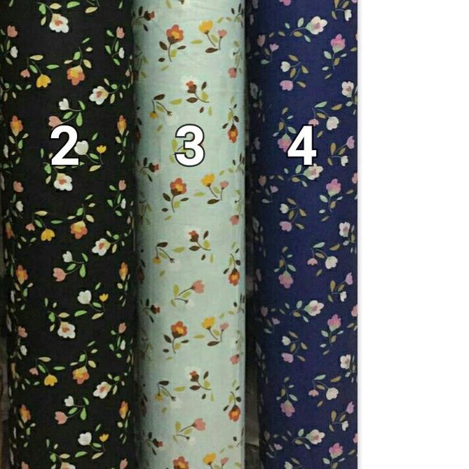 ☝ [Toko kain grosir] Kain Mukena Kain Gamis Kain Katun Jepang motif Haruka ➲