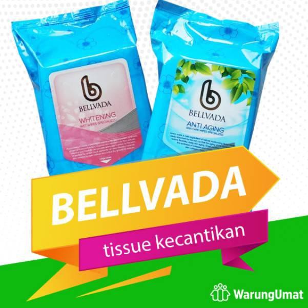 BiG PROMO~ Tissue Basah Kecantikan whitening dan Anti Aging Halal BELVADA .,.,.,..,
