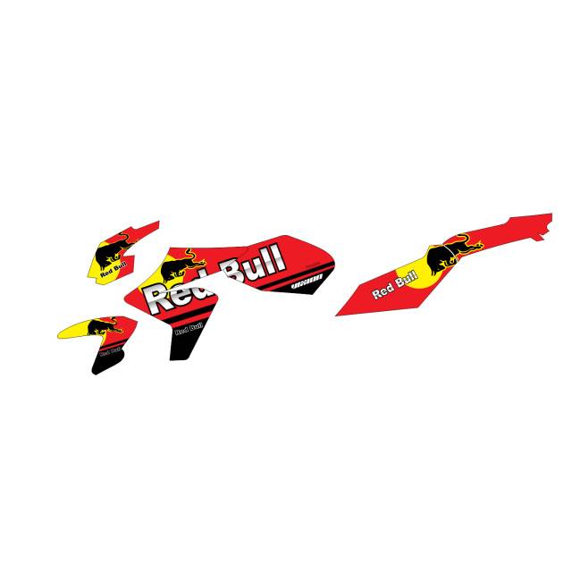 Stiker full body Vixion old NVL design tema redbull