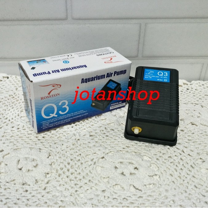 ROSSTON KD Q3 Mesin Aerator Pompa Udara 1 Lubang lobang Aquarium Aquascape air pump