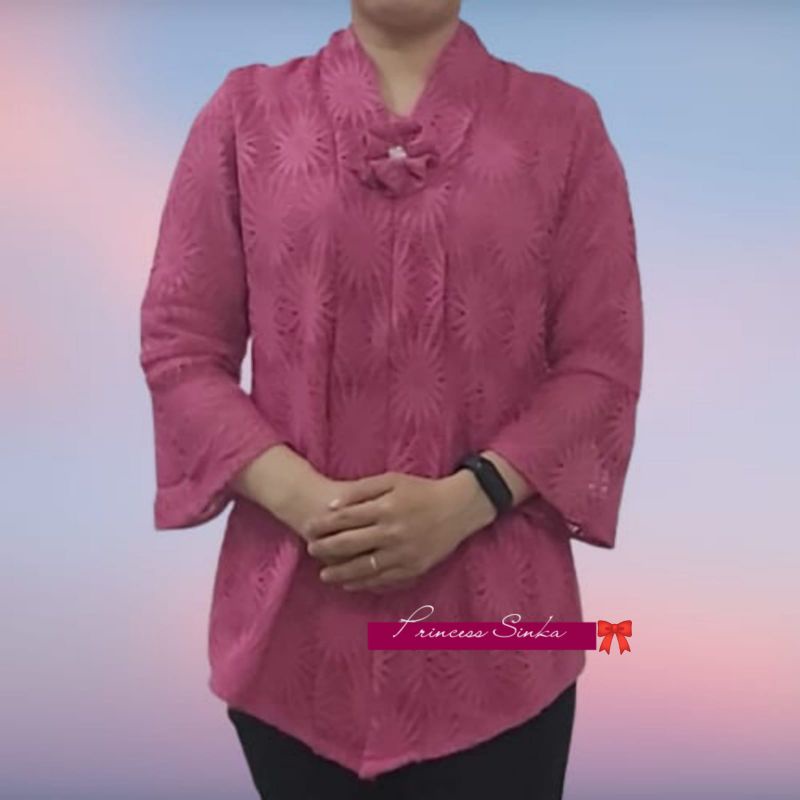 Blouse kebaya encim brokat premium