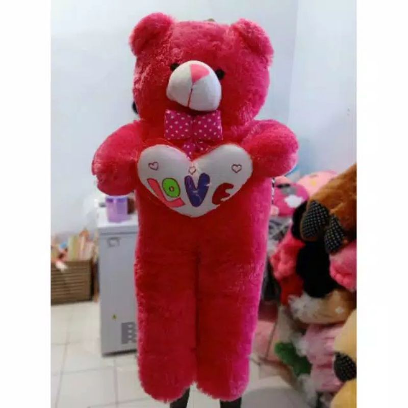 BONEKA BEAR LOVE 1 METER /.BONEKA MURAH /.BONEKA NGAWJ /BONEKAH BEAR TEDDY BEAR TERMURAH TERLARIS