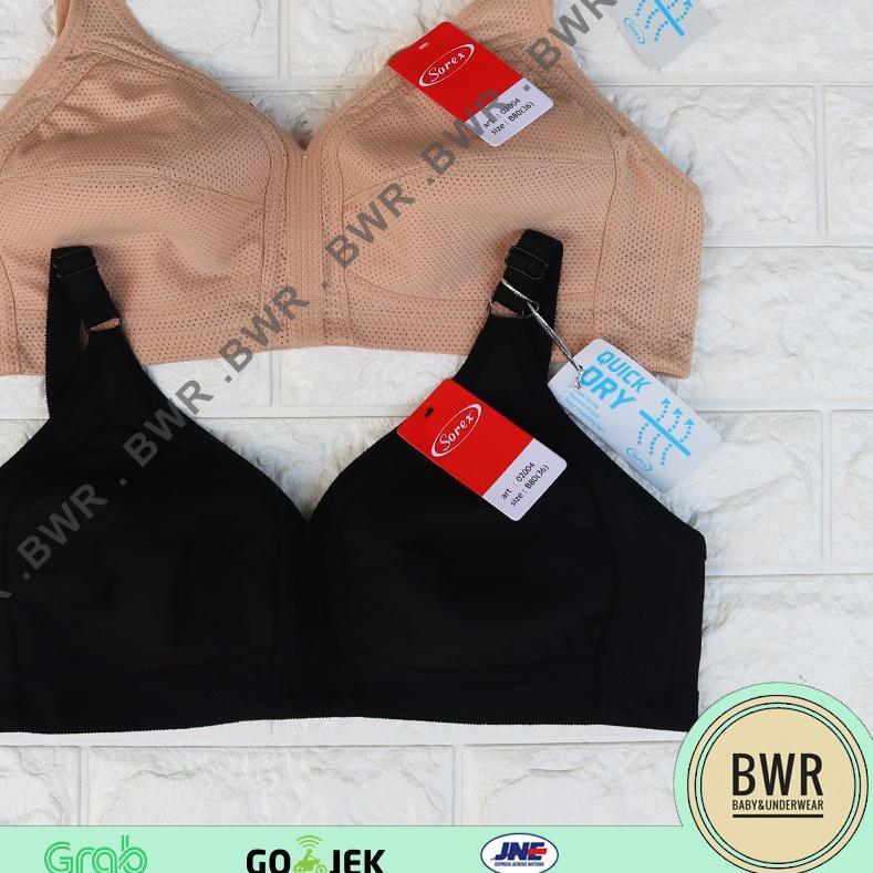 ♝ BH SOREX 02004 | Bra Wanita Dewasa Berpori | Busa tipis Kancing 2 ✻