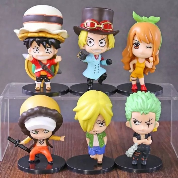 Figure Anime Onepiece Movie Stampede Luffy Zoro Set 6Pcs