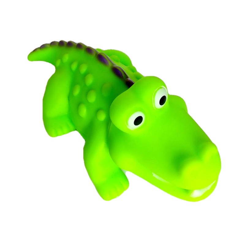 mainan anak buaya pencet bunyi vinyl vynil toys mainan anak bayi large crocodile karet