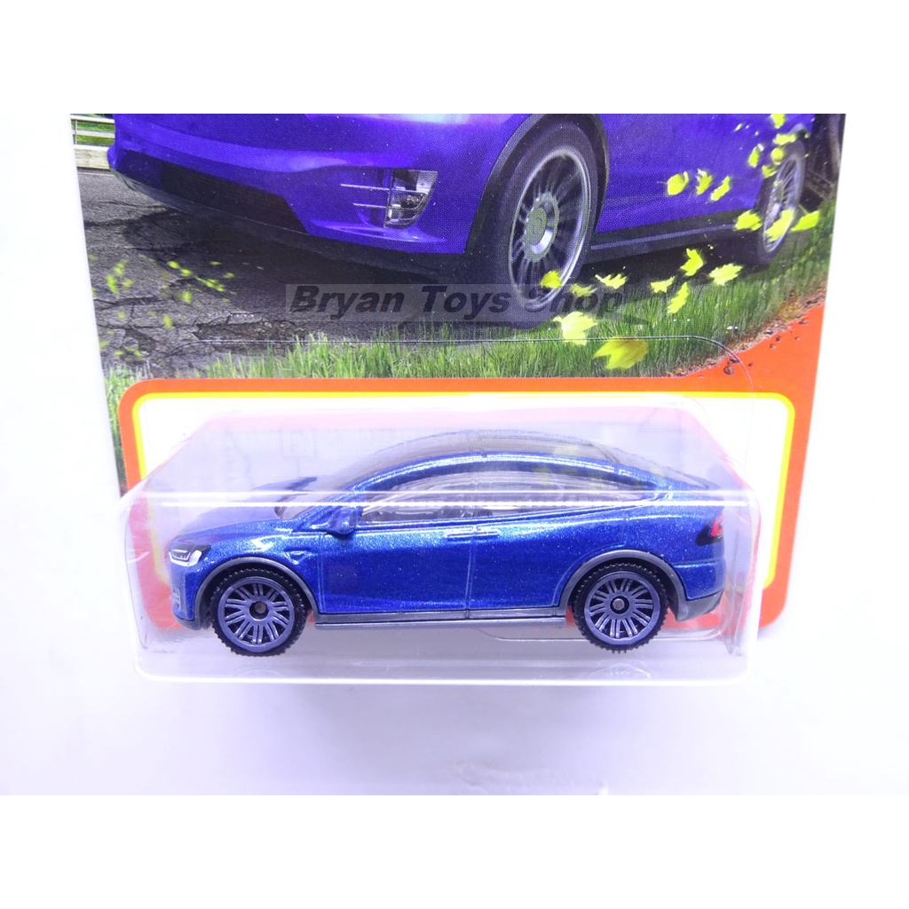 Matchbox Tesla Model X Biru