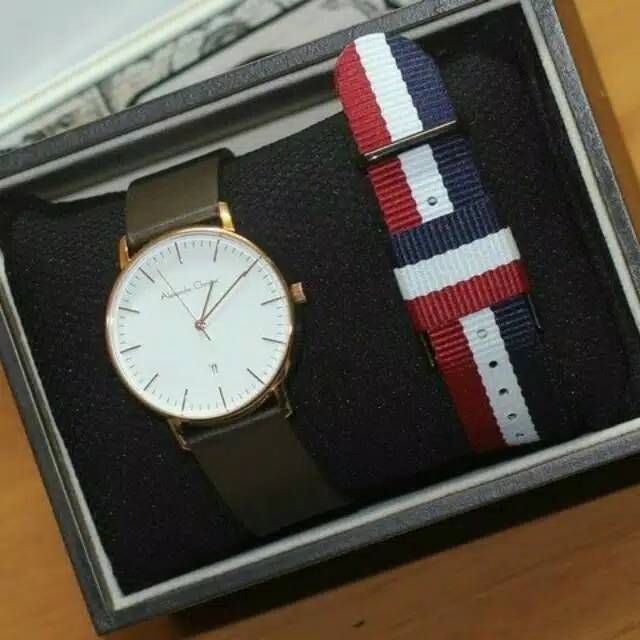 READY JAM TANGAN ALEXANDER CHRISTIE AC 8425 BONUS TALI KANVAS