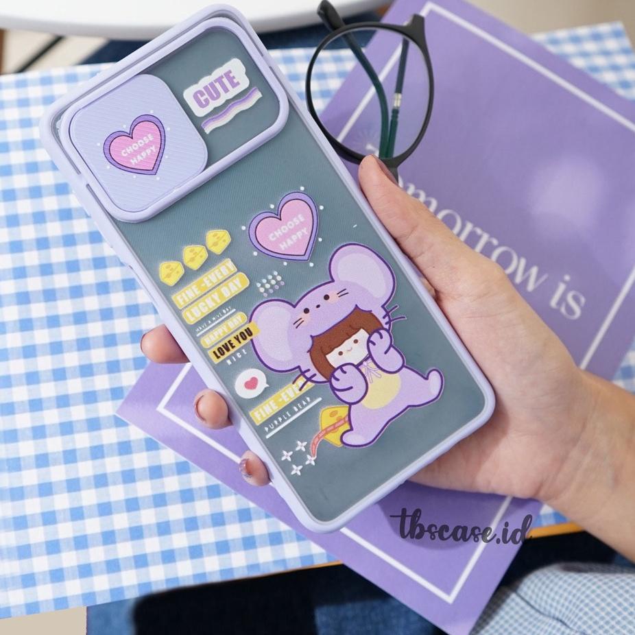 FoW ㊠ [KG03] Case Slide Karakter Samsung A13 4G A03S A12 A02S A02 A22 4G A22 5G A32 4G A32 5G A52 A7