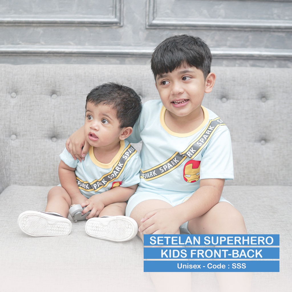 GUMKIDS BAJU ANAK COWOK 1 - 8 TAHUN SUPERHERO / SETELAN ANAK LAKI