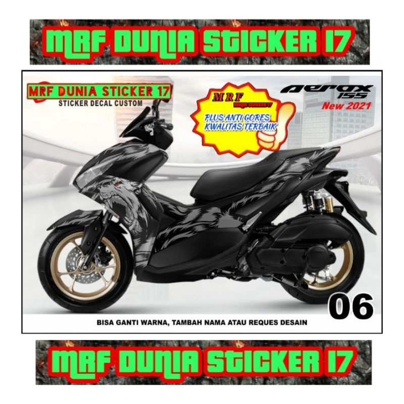 Decal Stiker Motor Yamaha Aerox 2021 Full Body Modifikasi 06
