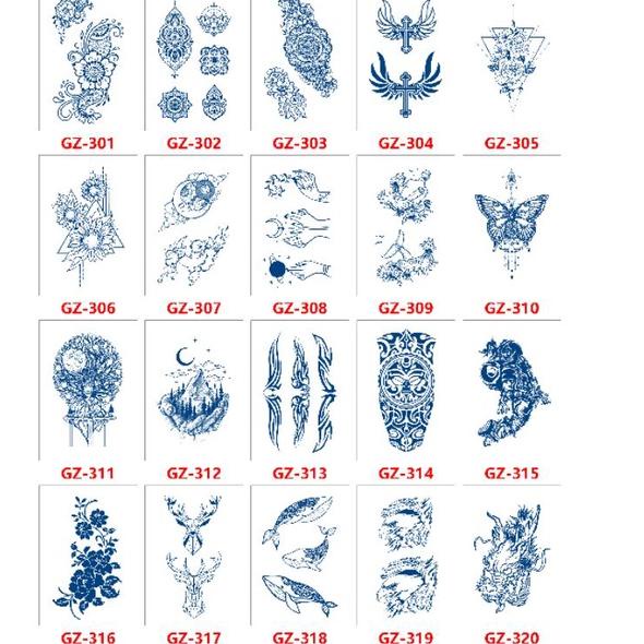 Jual Harga TERMURAAH.. (Semi Permanen) Tato Temporer Temporary Tattoo