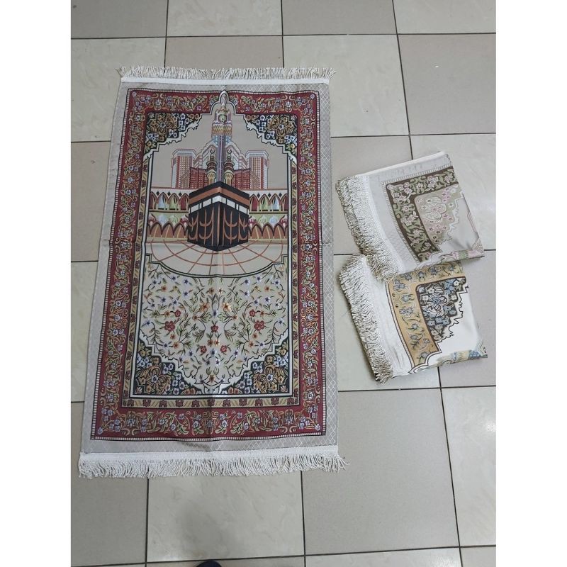 sajadah premium genova motif kabe turkey/sajadah seserahan