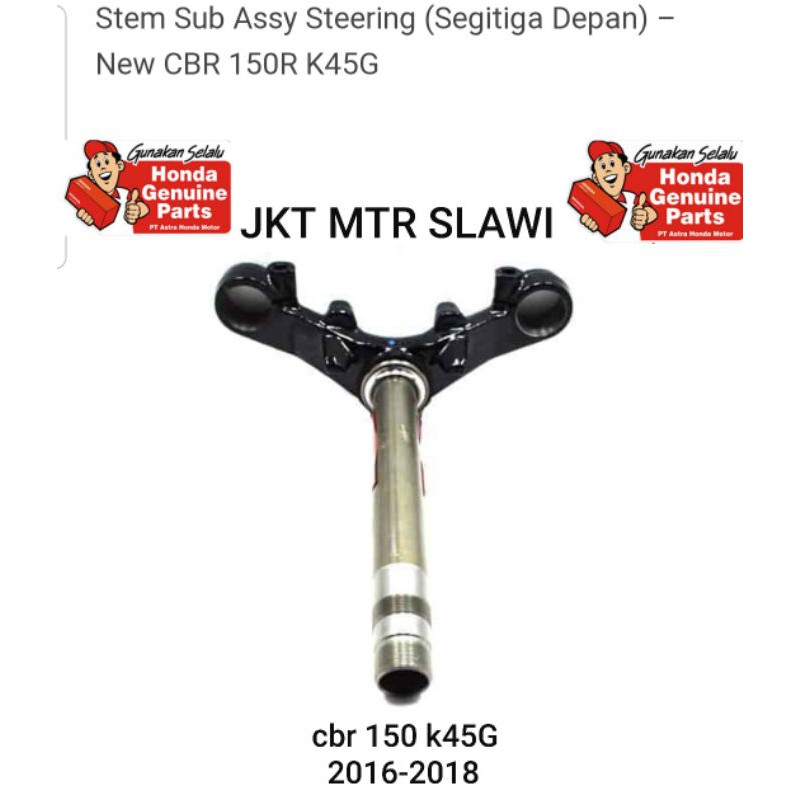 5320a k45 n40 segitiga stang stem sub cbr 150 k45G 2016 - 2018 ori Honda